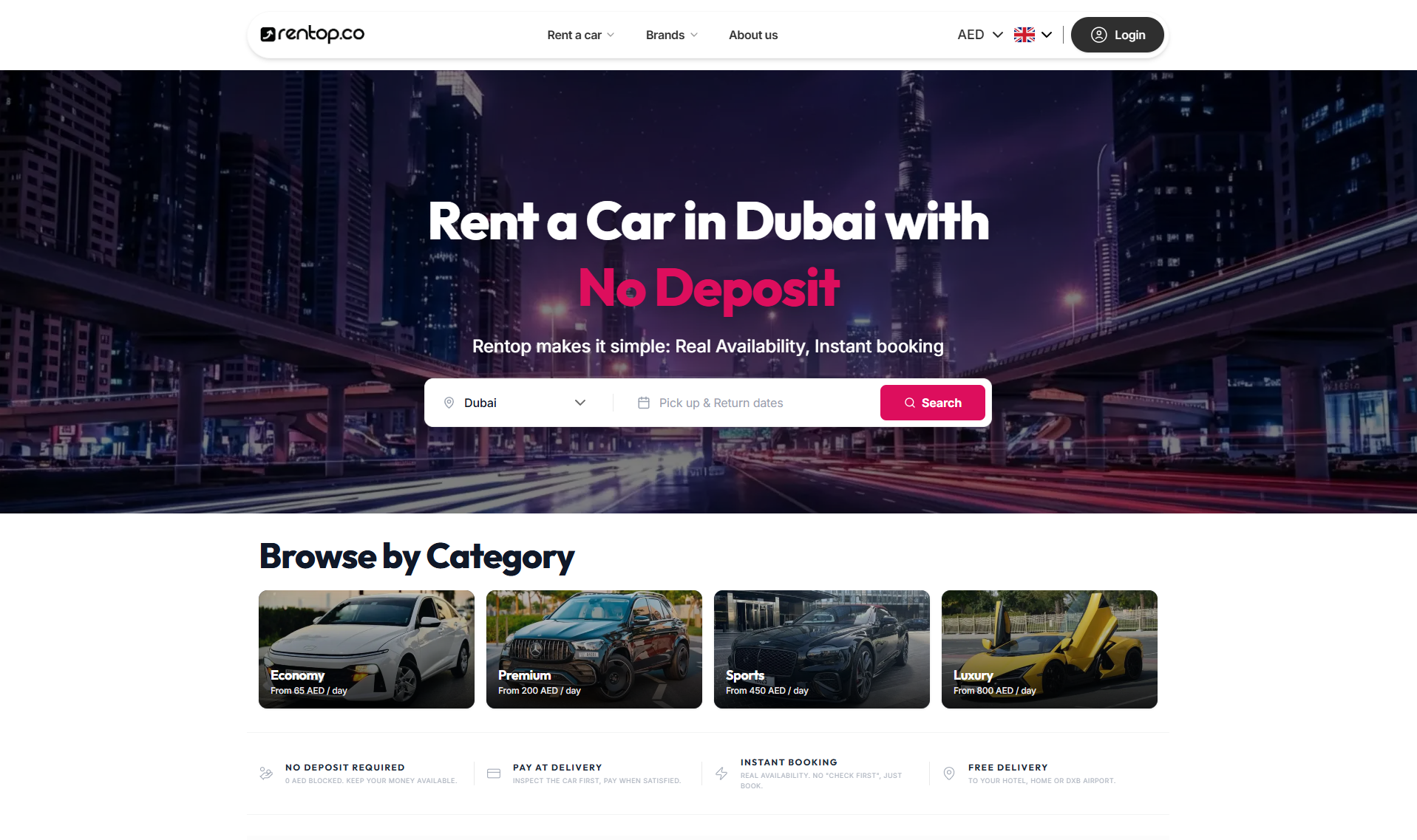 Rentop.co project screenshot Rentop.co project screenshot
